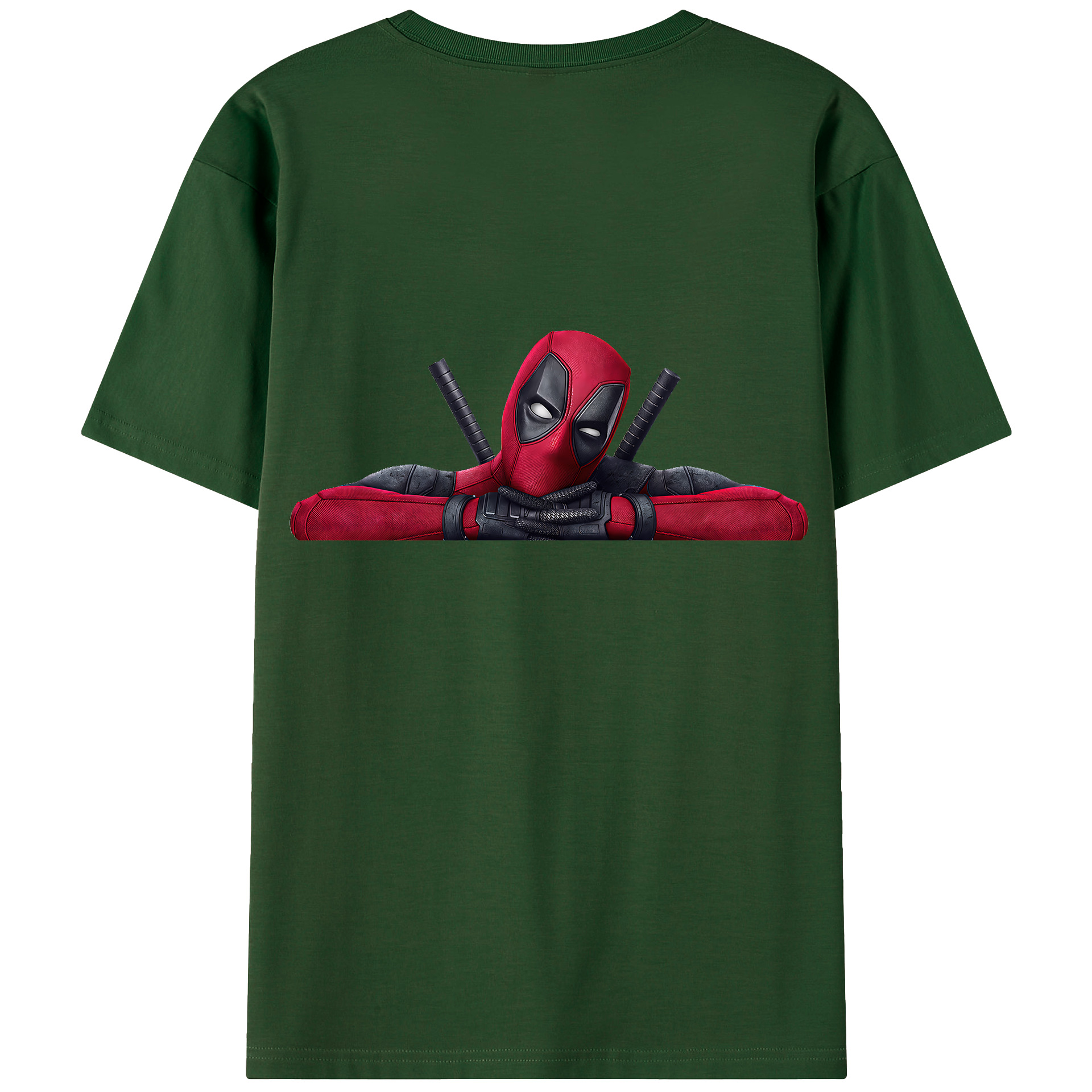 （画像用） Deadpool デッドプール 綿100％半袖Tシャツ（背面プリント）